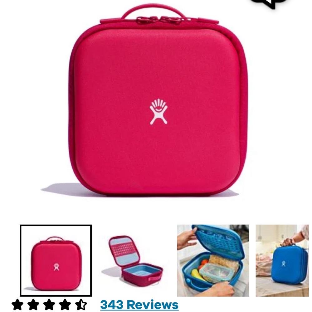 Hydroflask Kids insulated lunch box in Peony